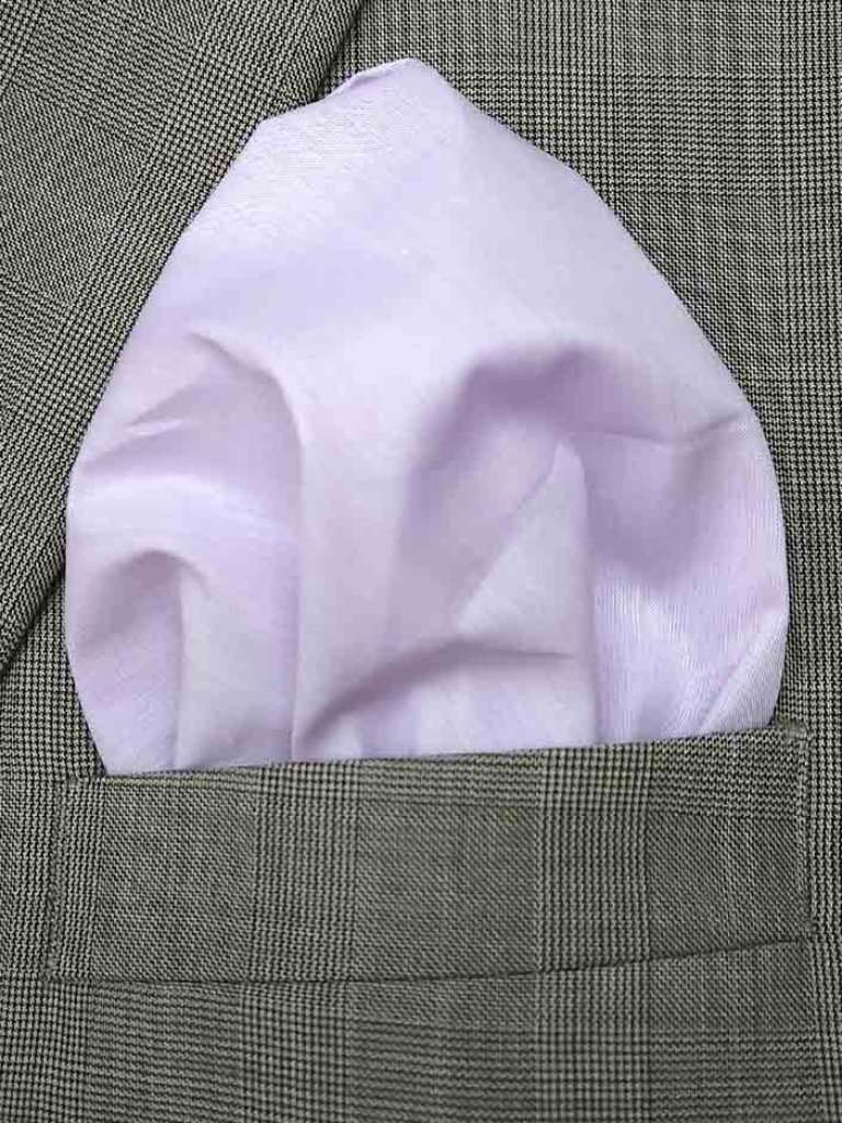 Gascoigne Extra Large Supima Cotton Pocket Square Handkerchief Lavender Men's